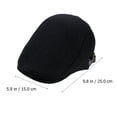 thumbnail image 3 of 1 boina de lana ajustable con visera vintage para hombre, estilo informal, 3 of 6