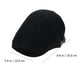 thumbnail image 3 of 1 boina de lana ajustable con visera vintage para hombre, estilo informal, 3 of 6