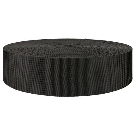 - 2 Inch Black Heavy Nylon Webbing Closeout