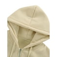 thumbnail image 4 of Coduop Women Hoodies Teen Girl Jackets Oversized Drawstring Zip Up Hoodie Pockets, 4 of 6