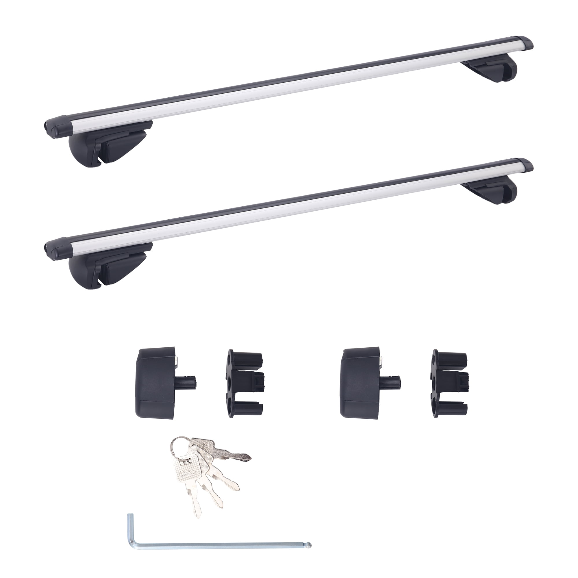 Universal 46”/117CM Car Top Roof Rack Cross Bar Luggage Cargo Carrier Aluminum