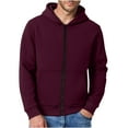 thumbnail image 7 of Mens Zip Up Hoodie Men's Sweatshirt with Pocket Full Zip Solid Color Sweatshirt, 7 of 7