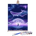 40x50cm HandPainted Oil Painting And Coloring Canvas Brush Set Gifts