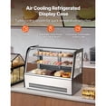 thumbnail image 2 of KFFKFF Refrigerated Display Case, 5 Cu.Ft./145L Countertop Pastry Display Case, 2-Tier Commercial Cake Refrigerator with LED Lighting, TURBO Cooling, 2 of 9