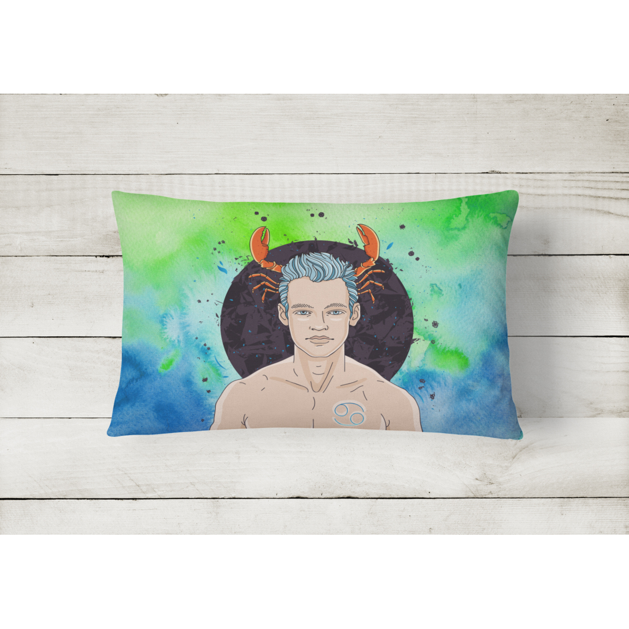 Cancer Zodiac Sign Canvas Fabric Decorative Pillow