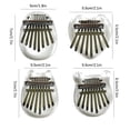 thumbnail image 3 of 8-Key Mini Thumb Piano, Portable Kalimba Crystal Finger Instrument for Beginners, Stress Relief Musical Gift, 3 of 8