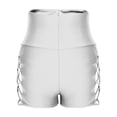 thumbnail image 6 of MGDXOX Women's High Waisted Fashion Swim Bottoms Tummy Control Bathing Suit Bottoms with Crisscross Side Cutouts White XXL, 6 of 7