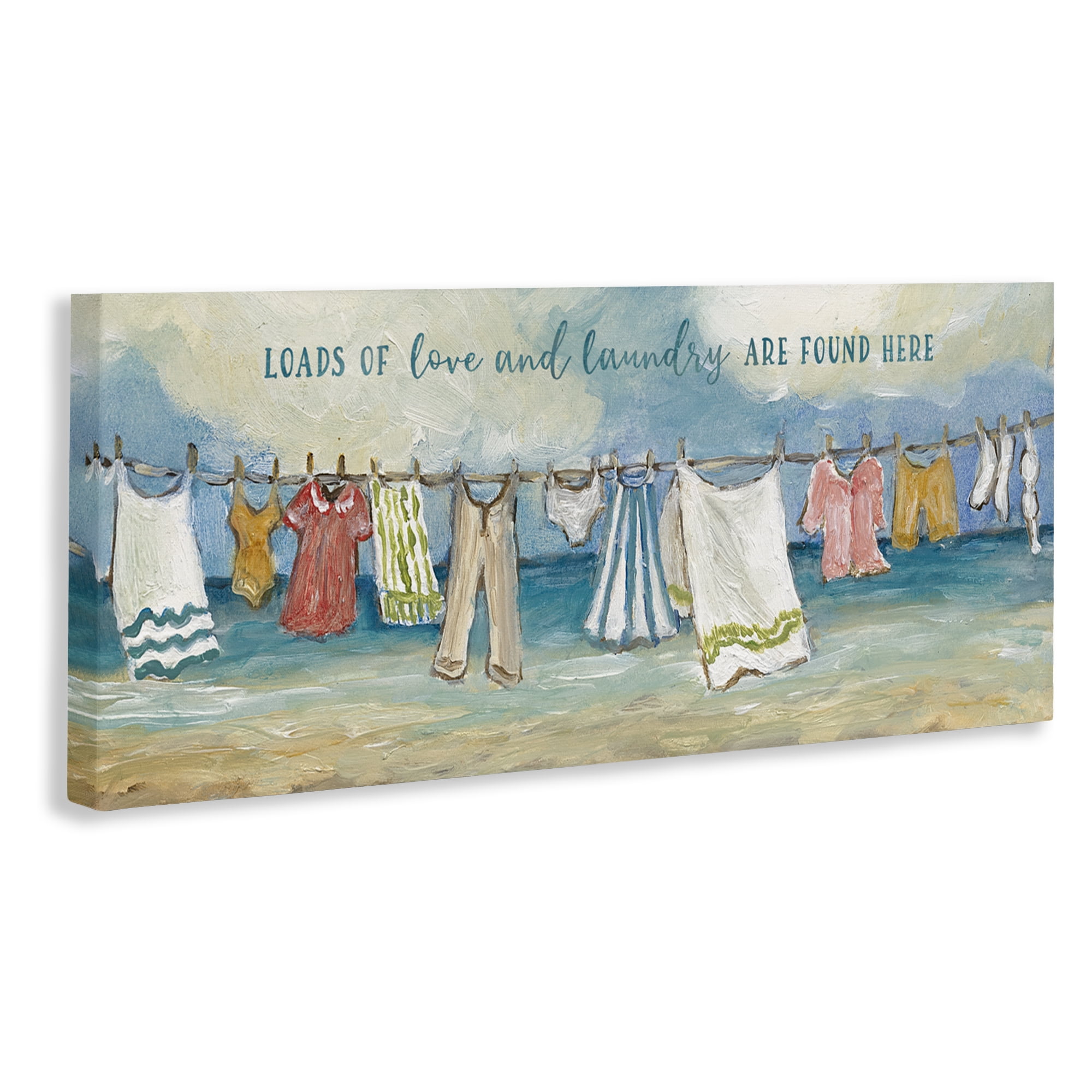 Stupell Industries Laundry By The Sea Canvas Wall Art, design by Charlene Olson