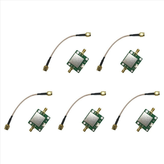 5X Amplificador de de Bajo Ruido de 50M-6GHz Amplificador de de 50Ω de Ganancia de 20DB con Puerto de Fuente de Alimentación USB y Cable SMA para H2
