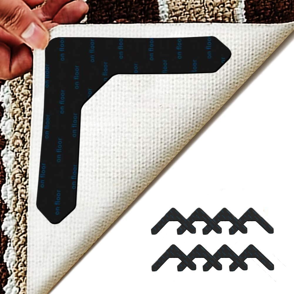 Tapis anti dérapant douche,Pinces pour tapis de maison, 4 pièces
