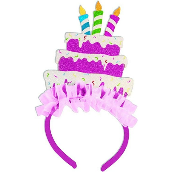 PMU Happy Birthday Headband Party Accessory Pkg/3