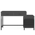thumbnail image 4 of Spaco 5-Drawer Computer Desk, Study Writing Table with Reversible Drawer Cabinet, Desk for Indoor as Home, Office, Black, 4 of 7