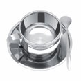 thumbnail image 3 of Double Wall Coffee Cup, Stainless Steel Double Wall Insulated Design Steel Coffee Cup, For Coffee, Latte, Espresso Cappuccino, Hot Cocoa, Milk, 3 of 8