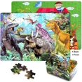 thumbnail image 1 of Wooden Jigsaw Puzzles for Kids 200 Piece Dinosaur Puzzle Toy Xmas Gifts for Kid Boys and Girls Intellectual Educational Games Fun Family Toys, 1 of 4