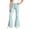 Light Blue, variant on Girls Solid Casual Flare Leg Pants for Big Kids Mid Rise Full Length Back Pocket Stretch Fabric Everyday Bottoms