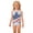 Sky Blue(American Flag Stars), variant on CCRFTGI 4th of July Girls Swimsuit Summer Beach Bathing Suit One Piece Patriotic American Flag Striped Swimwear Beach Adjustable Strap Girls Clothes Bathing Suits for Kids Sky Blue 5-6 Years