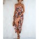 thumbnail image 4 of Vestido sin mangas con escote en V, vestido sin mangas con escote en V, vestido con estampado floral, vestido dividido elaborado con cuidado, 4 of 7