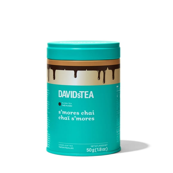 DAVIDsTEA - Pu'erh Tea - Loose Leaf Tea Tin - S’mores Chai Tea