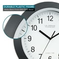 thumbnail image 3 of La Crosse Technology 12" Black Atomic Analog Wall Clock, WT-3129B, 3 of 7