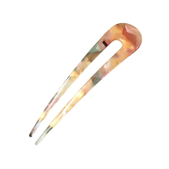 HUANLEDASH 1/3Pcs French Style Hair Pins U-Shaped Large Hair Sticks Versatile Styling DIY Hairstyles Acetate Hair Forks Hair Accessories