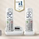 thumbnail image 2 of Teléfono inalámbrico Panasonic KX-TGU432W con pantalla grande, 2 auriculares, 2 of 6