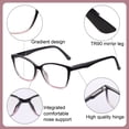 thumbnail image 5 of Przene 4 Pack Reading Glasses Blue Light Blocking Readers for Women Men +4.0 Anti Glare Lens, 5 of 9