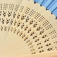 thumbnail image 5 of Chinese Style Handmade Landscape Bamboo Silk Folding Fan, Vintage Retro Style for Women Ladys Girls Small Bamboo Fan Ink Bamboo, 5 of 6