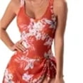 thumbnail image 5 of idosla One Piece Swimdress Swimsuits for Women Tummy Control Swim Dresses Skirt Bathing Suit (Red, 3XL), 5 of 5