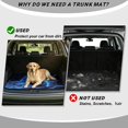 thumbnail image 4 of DISNIMO Universal Car Trunk Mat 29" x 39" Lightning Wolf Print All Weather Cargo Liner Non-Slip Backing Trunk Protection Dog Seat Cover Fits for SUV Truck Sedan, 4 of 7