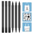 thumbnail image 2 of YROHGKPN 6Pcs Black Fabric Marker for Clothes, Double Tip Fabric Paint Pen for Shirt Hat, 2 of 8