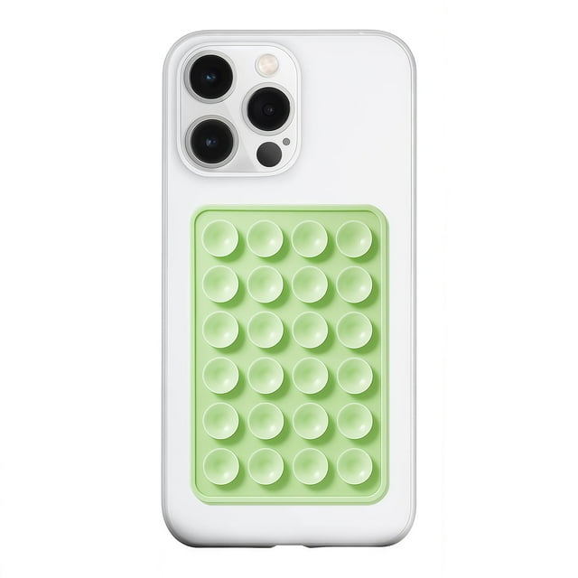 Funda de silicona con ventosa para teléfono, soporte LVShuliangPin, Anteel Green