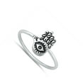 thumbnail image 4 of Hamsa Evil Eye Spiritual Ring .925 Solid Sterling Silver Band Jewelry Female Male Unisex Size 8, 4 of 4