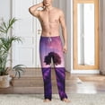 thumbnail image 4 of Salouo Lavender Field Sunset Print Pajama Pants for Men, Lounge Pants Elastic Waistband Casual Men's sleepwear Loungewear Sleep Pajama Pant -Large, 4 of 7