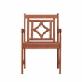 thumbnail image 3 of Brown Dining Armchair with Decorative Back, 3 of 3
