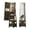 Rustic Brown, variant on 4-in-1 Jewelry Cabinet with Large Storage Capacity, Rotatable Full Length Mirror with Jewelry Storage, Lockable Floor Standing Jewelry Armoire Organizer with Drawer and Wheels