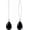 Pear Black Onyx, variant on Genuine Moonstone/Black Onyx Dangle Earring for Women 925 Sterling Silver Real Gemstone Long Dangle Earring