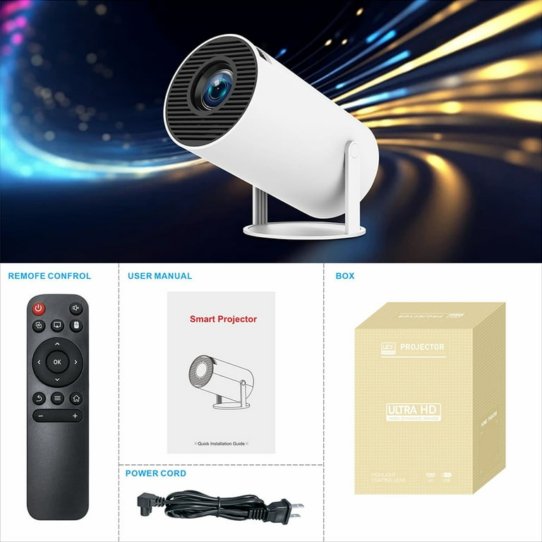 Mini Projector,HY300 Pro Smart Projector,4K Projector with Mini Projector,HY300 Pro Smart Projector,4K Projector with