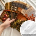 thumbnail image 4 of Twin XL Size Fitted Sheet Set - Fall Turkey 2 Piece Bedding Sets 16" Deep Pocket Fitted Sheet with 1 Pillowcases, Thanksgiving Country Pumpkins Maple Leaves Brushed Microfiber Hotel Luxury Bed Sheets, 4 of 9