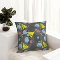 thumbnail image 5 of Wukai Geometric Premium Polyester Fleece Pillow Covers with Hidden Zipper Closure,Luxuriously Soft and Durable-24"x24", 5 of 7