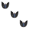 thumbnail image 1 of Naiovety Ala de danza del vientre con palo telescópico Disfraces para adultos Mujer Profesional Carnaval Fiestas Festivales Accesorios Negro Type1 NO1, 1 of 6
