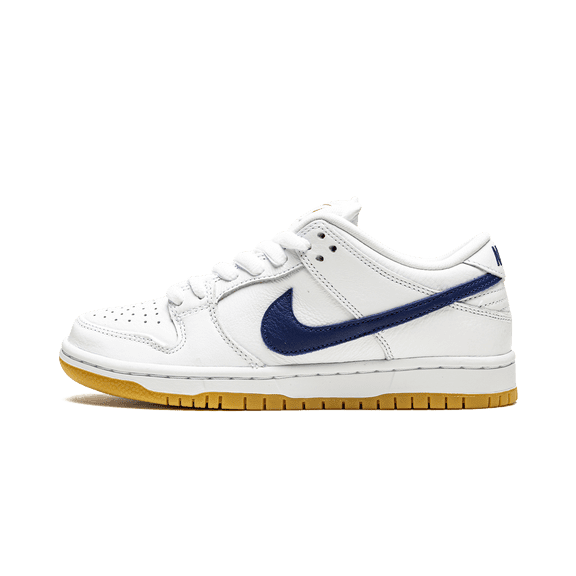 NIKE MENS SB Dunk Low Pro Iso "Orange Label - White / Navy" CZ2249 100 CZ2249 100 from Stadium Goods