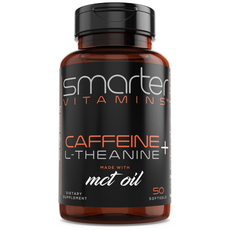 SmarterVitamins MCT Oil Focus And Clarity Caffeine Pills, 50