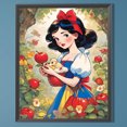 thumbnail image 3 of Pintura de diamante 5D DIY taladro redondo completo parcial AB nieve Wdftyju 45x55cm blanco, 3 of 9