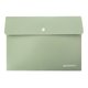 thumbnail image 1 of Carpeta de archivos expandible Organizador de archivos de sobres de plástico de 1 bolsillo con cierr MABOTO Verde, 1 of 7