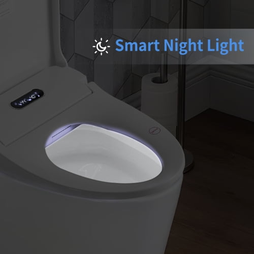 taoruifang Smart Bidet Toilet Seat with Side Knob Adjustable Heated Seat, ozzle self-cleaning with Side Control Mode Seat