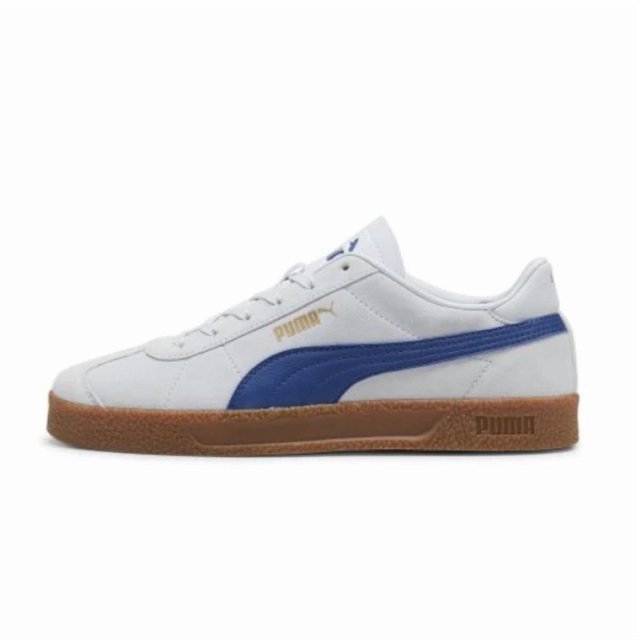 PU & MA Club Suede Shoes 'Silver Mist/Blue' (381111-26) Expeditedship