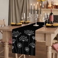 thumbnail image 2 of Table Runners 90 Inches Long Dress Scarves, Black Dandelion Farmhouse Coffee/Dining/Kitchen Table Runner for Living Room, Spring Modern Minimalist Country Flower 13x90 Inch, 2 of 9