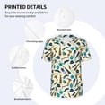 thumbnail image 3 of Picia Fathers day Pattern Mens Polo Shirts Quick Dry Short Sleeve Golf T Shirt Performance Moisture Wicking Casual Workout Baseball T-shirt-X-Large, 3 of 7
