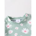 thumbnail image 6 of Suealasg Baby Girls Summer 2Pcs Outfits Set 3M 6M 9M 12M 18M 24M Short Sleeve Daisy Print Tank Tops and Elastic Waist Shorts Casual Clothes for Newborn Girls, 6 of 8