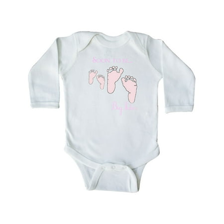 

Inktastic Soon to be Big Sister Gift Baby Girl Long Sleeve Bodysuit